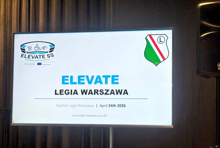 Stadiony bardziej dostępne. Projekt ELEVATE stawia osoby z niepełnosprawnościami w centrum uwagi
