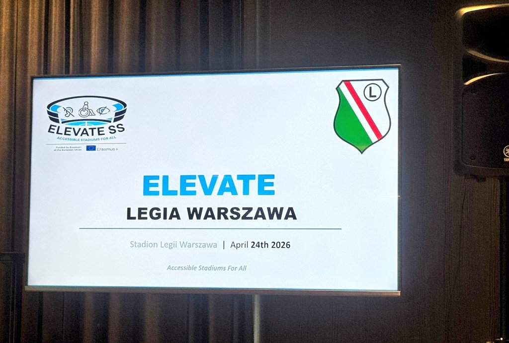 Stadiony bardziej dostępne. Projekt ELEVATE stawia osoby z niepełnosprawnościami w centrum uwagi