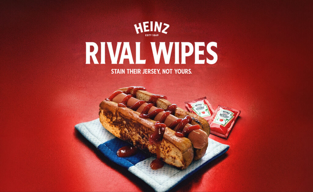 Heinz przerabia koszulki rywali na serwetki. Nietypowa kampania hokejowa