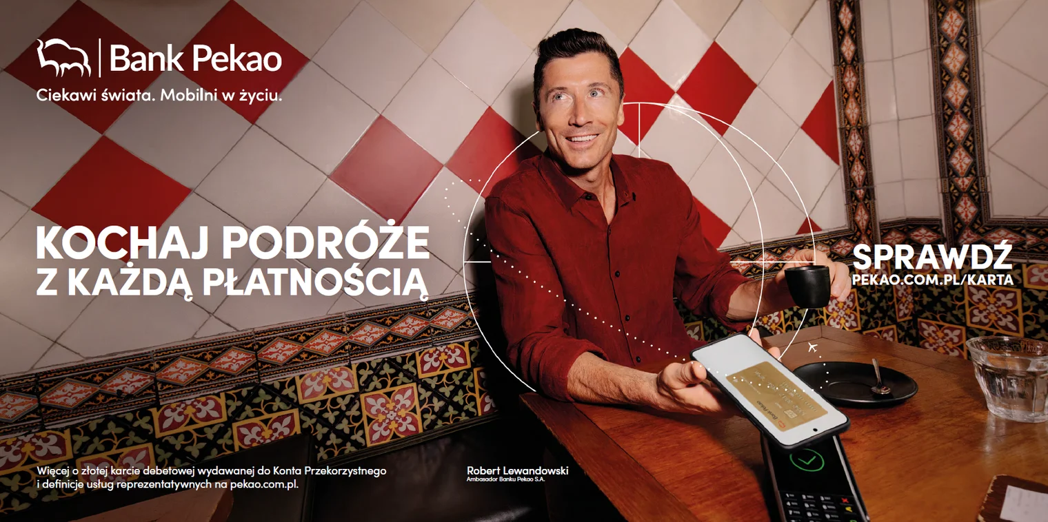 Robert Lewandowski ambasadorem Pekao SA. Wystąpi w najnowszej kampanii