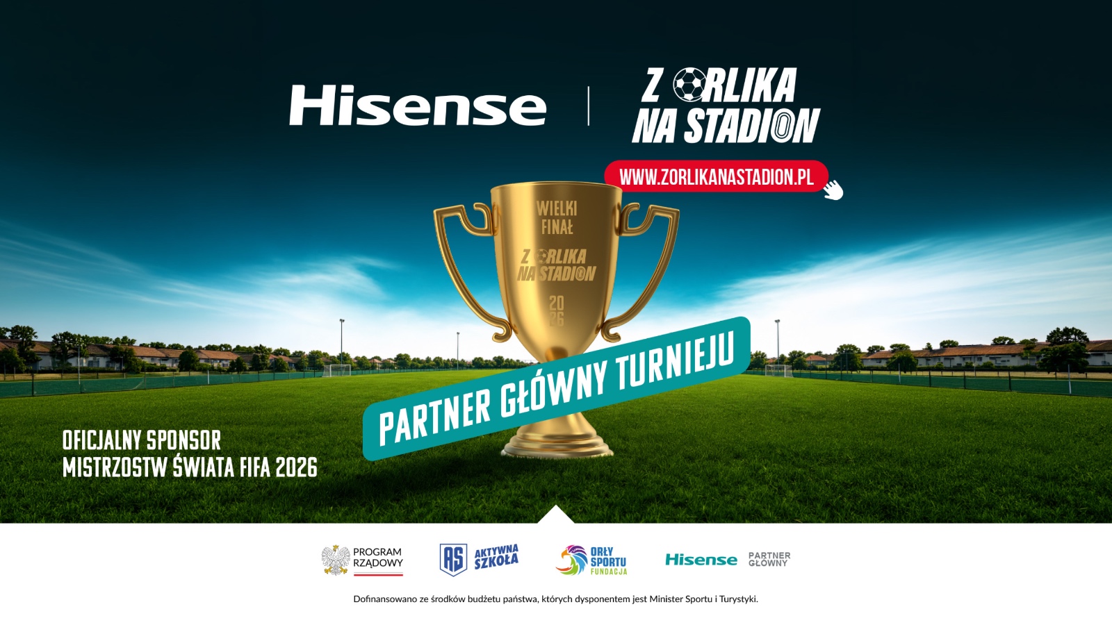 Globalny gigant wkracza na polskie Orliki. Hisense partnerem głównym prestiżowego turnieju młodzieżowego
