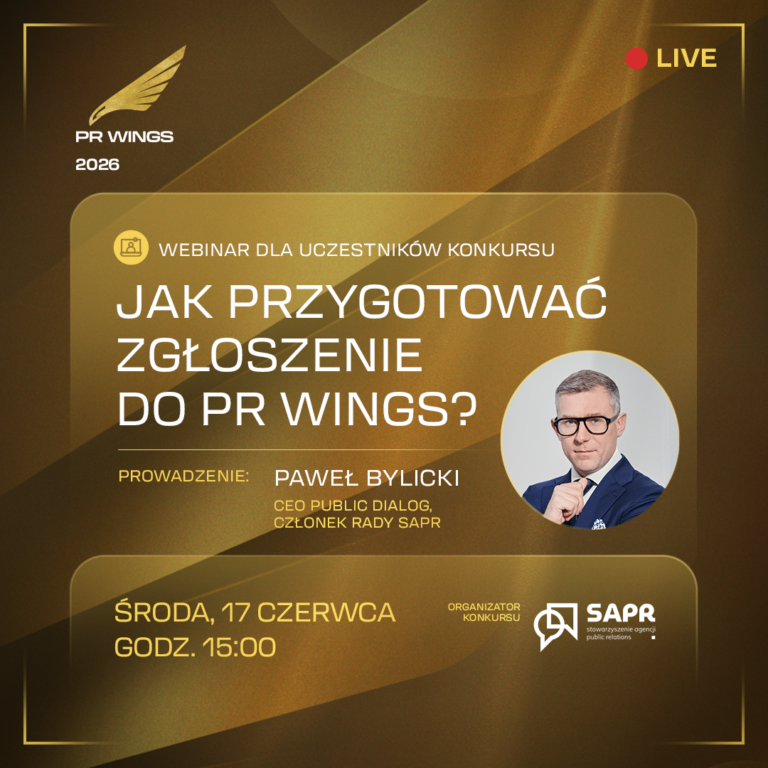Jak przygotować zgłoszenie do konkursu PR Wings? Bezpłatny webinar już 17 czerwca