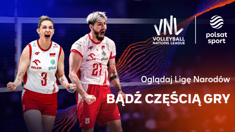 Liga Narodów siatkarzy i siatkarek w kanałach Polsat Sport oraz Polsat Box Go