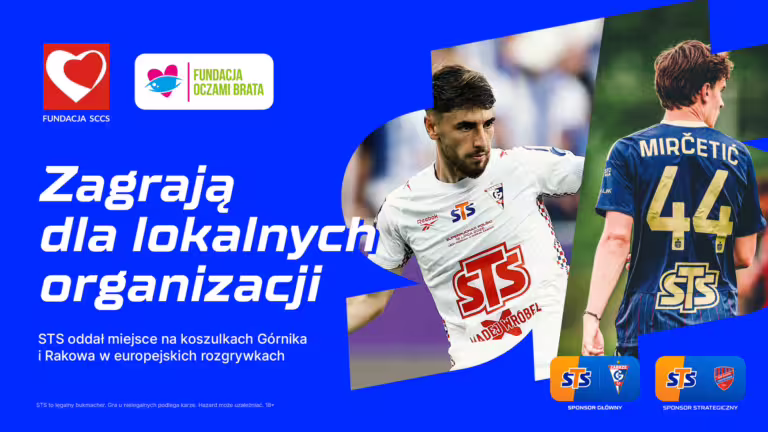 STS oddał miejsce na koszulkach. Górnik Zabrze i Raków Częstochowa zagrają w Europie dla lokalnych organizacji