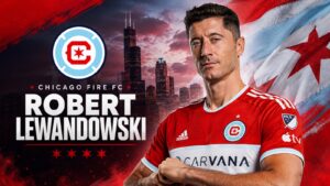Koszulki Chicago Fire z nazwiskiem Roberta Lewandowskiego już w sprzedaży. Ile kosztują?