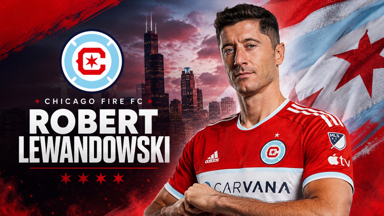 Koszulki Chicago Fire z nazwiskiem Roberta Lewandowskiego już w sprzedaży. Ile kosztują?