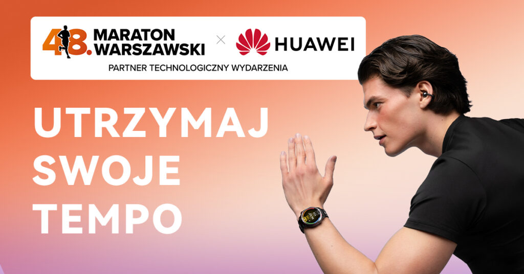 Huawei partnerem technologicznym 48. Maratonu Warszawskiego