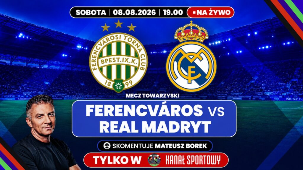 Real Madryt rozegra sparing z Ferencvarosem. Transmisja dostępna w… Kanale Sportowym