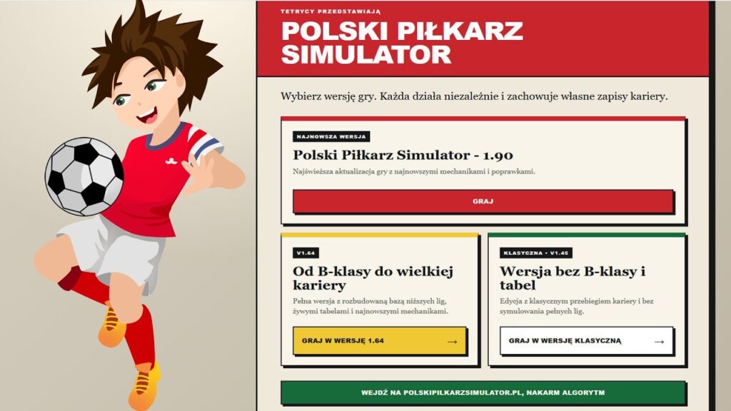 Polski Piłkarz Simulator hitem w uniwersum polskiej piłki. „To sympatyczne klikanie”
