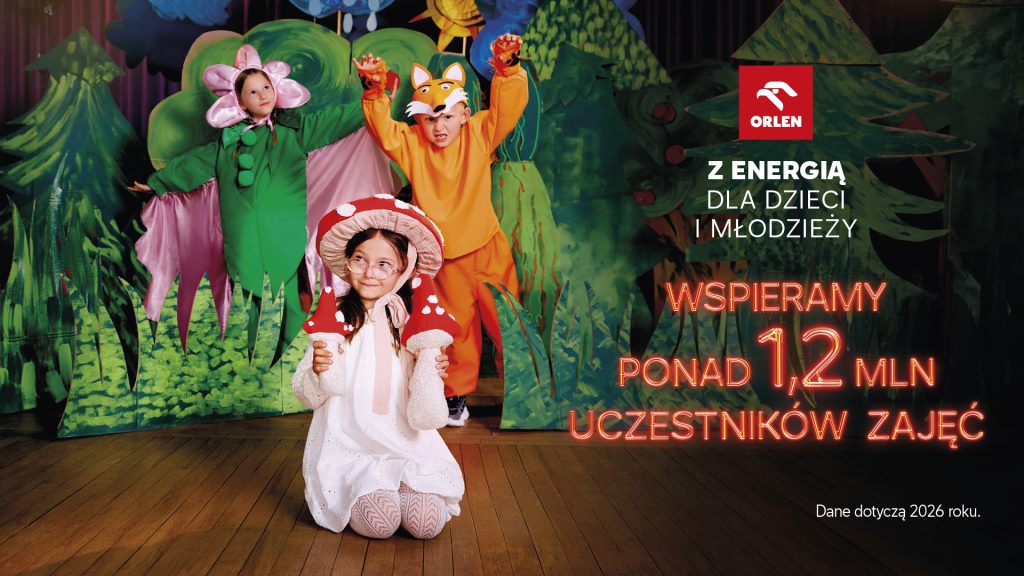 Z energią dla dzieci i młodzieży. ORLEN wspiera rozwój ponad 1,2 mln młodych ludzi w całej Polsce