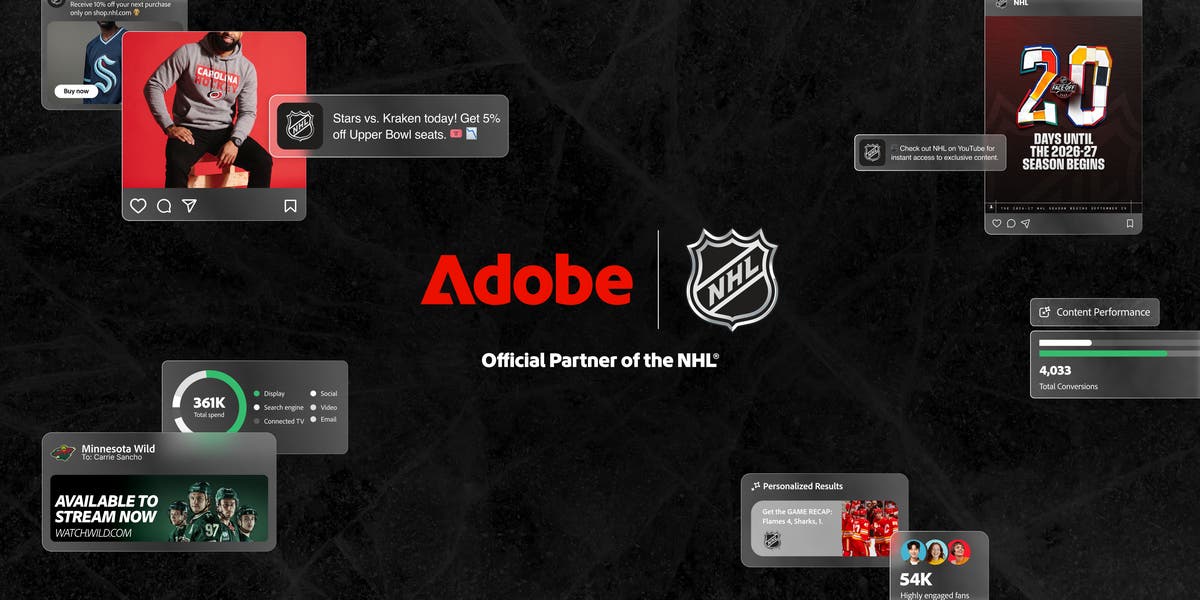 Adobe wchodzi do NHL. Partnerstwo ma być oparte na AI i personalizacji